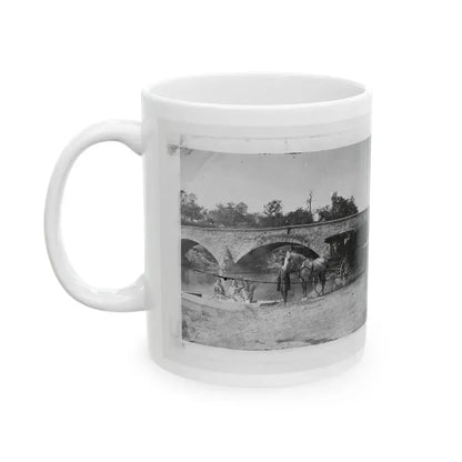 Antietam, Maryland. Picnic Party At Antietam Bridge (U.S. Civil War) White Coffee Mug - Go Mug Yourself