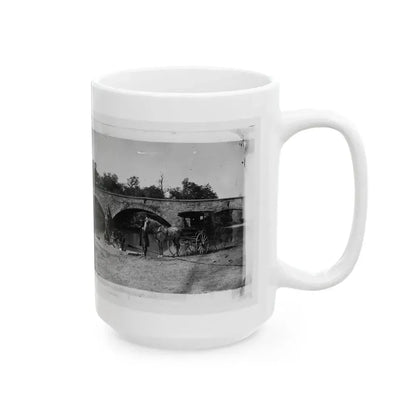 Antietam, Maryland. Picnic Party At Antietam Bridge (U.S. Civil War) White Coffee Mug - Go Mug Yourself