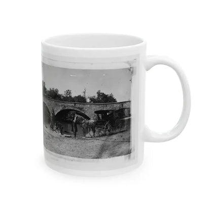 Antietam, Maryland. Picnic Party At Antietam Bridge (U.S. Civil War) White Coffee Mug - Go Mug Yourself