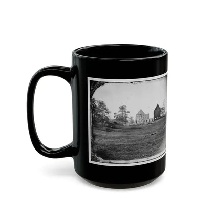 Antietam, Maryland. Real's Barn, Burned By The Bursting Of A Federal Shell At The Battle Of Antietam (U.S. Civil War) Black Coffee Mug - Go Mug Yourself
