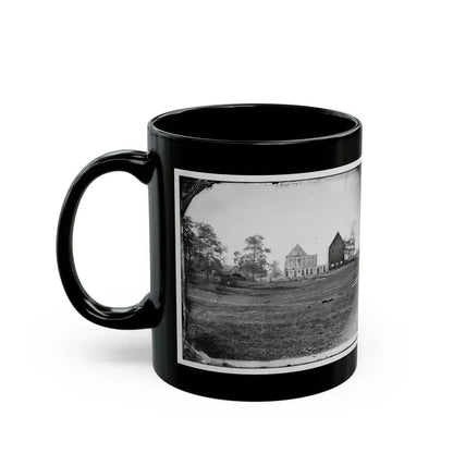 Antietam, Maryland. Real's Barn, Burned By The Bursting Of A Federal Shell At The Battle Of Antietam (U.S. Civil War) Black Coffee Mug - Go Mug Yourself