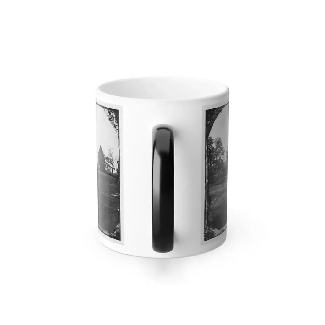 Antietam, Maryland. Real's Barn, Burned by the Bursting of a Federal Shell at the Battle of Antietam (U.S. Civil War) Color Changing Coffee Mug 11oz - Go Mug Yourself