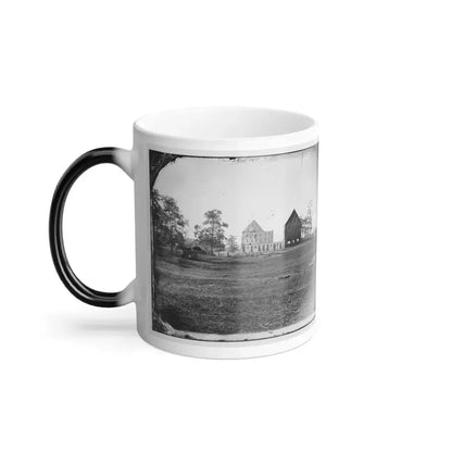 Antietam, Maryland. Real's Barn, Burned by the Bursting of a Federal Shell at the Battle of Antietam (U.S. Civil War) Color Changing Coffee Mug 11oz - Go Mug Yourself