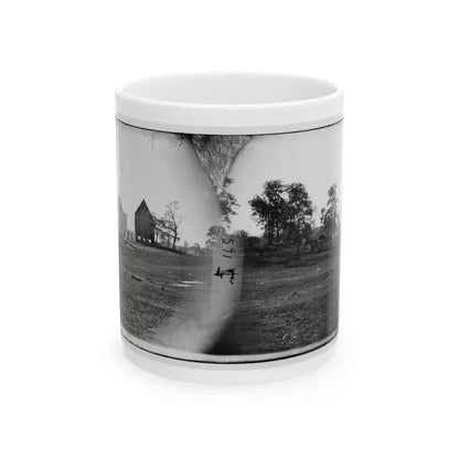 Antietam, Maryland. Real's Barn, Burned By The Bursting Of A Federal Shell At The Battle Of Antietam (U.S. Civil War) White Coffee Mug 11oz - Go Mug Yourself