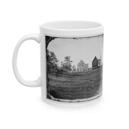 Antietam, Maryland. Real's Barn, Burned By The Bursting Of A Federal Shell At The Battle Of Antietam (U.S. Civil War) White Coffee Mug - Go Mug Yourself