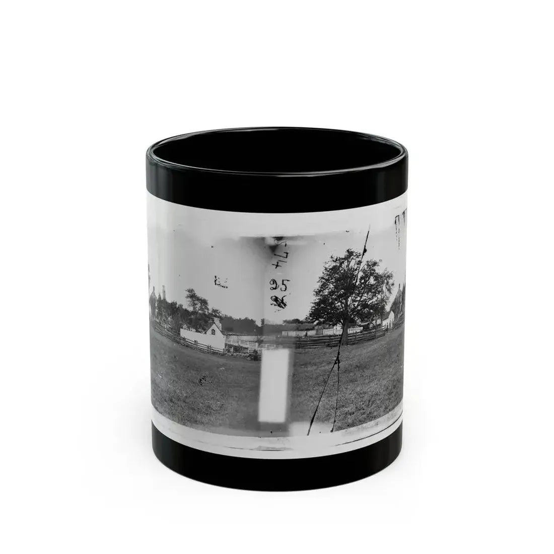 Antietam, Maryland. Ruins Of Mumma's House On The Battlefield (U.S. Civil War) Black Coffee Mug 11oz - Go Mug Yourself