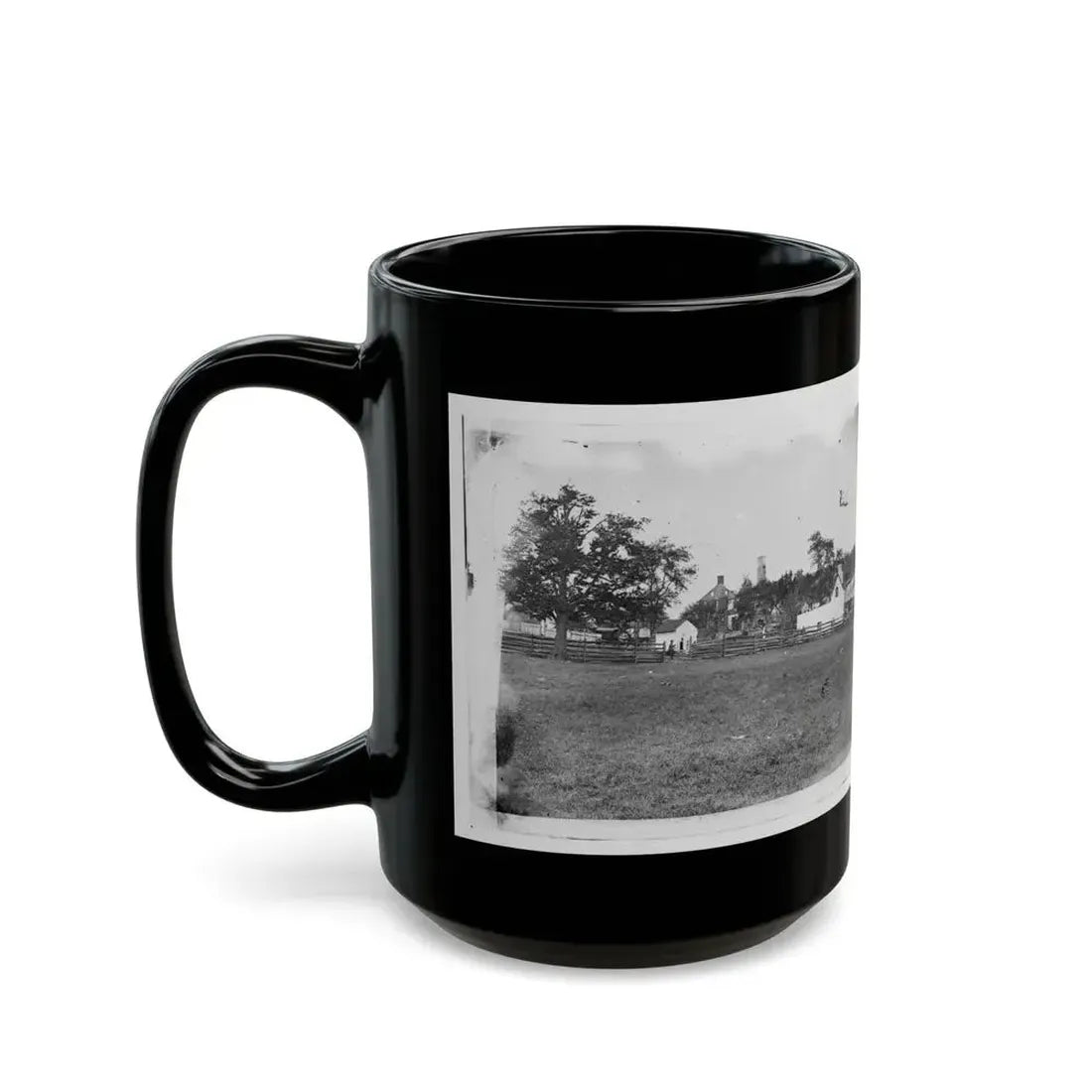 Antietam, Maryland. Ruins Of Mumma's House On The Battlefield (U.S. Civil War) Black Coffee Mug - Go Mug Yourself