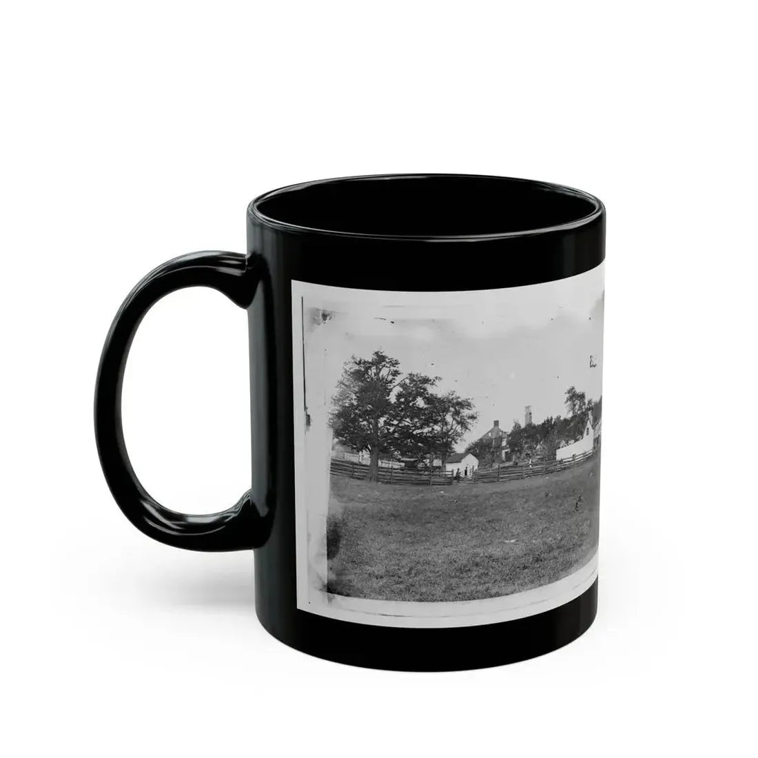 Antietam, Maryland. Ruins Of Mumma's House On The Battlefield (U.S. Civil War) Black Coffee Mug - Go Mug Yourself