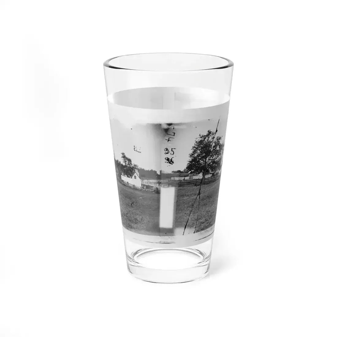 Antietam, Maryland. Ruins Of Mumma's House On The Battlefield (U.S. Civil War) Pint Glass 16oz 16oz - Go Mug Yourself