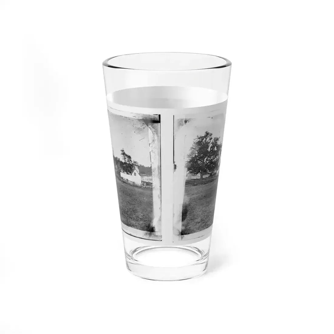 Antietam, Maryland. Ruins Of Mumma's House On The Battlefield (U.S. Civil War) Pint Glass 16oz - Go Mug Yourself