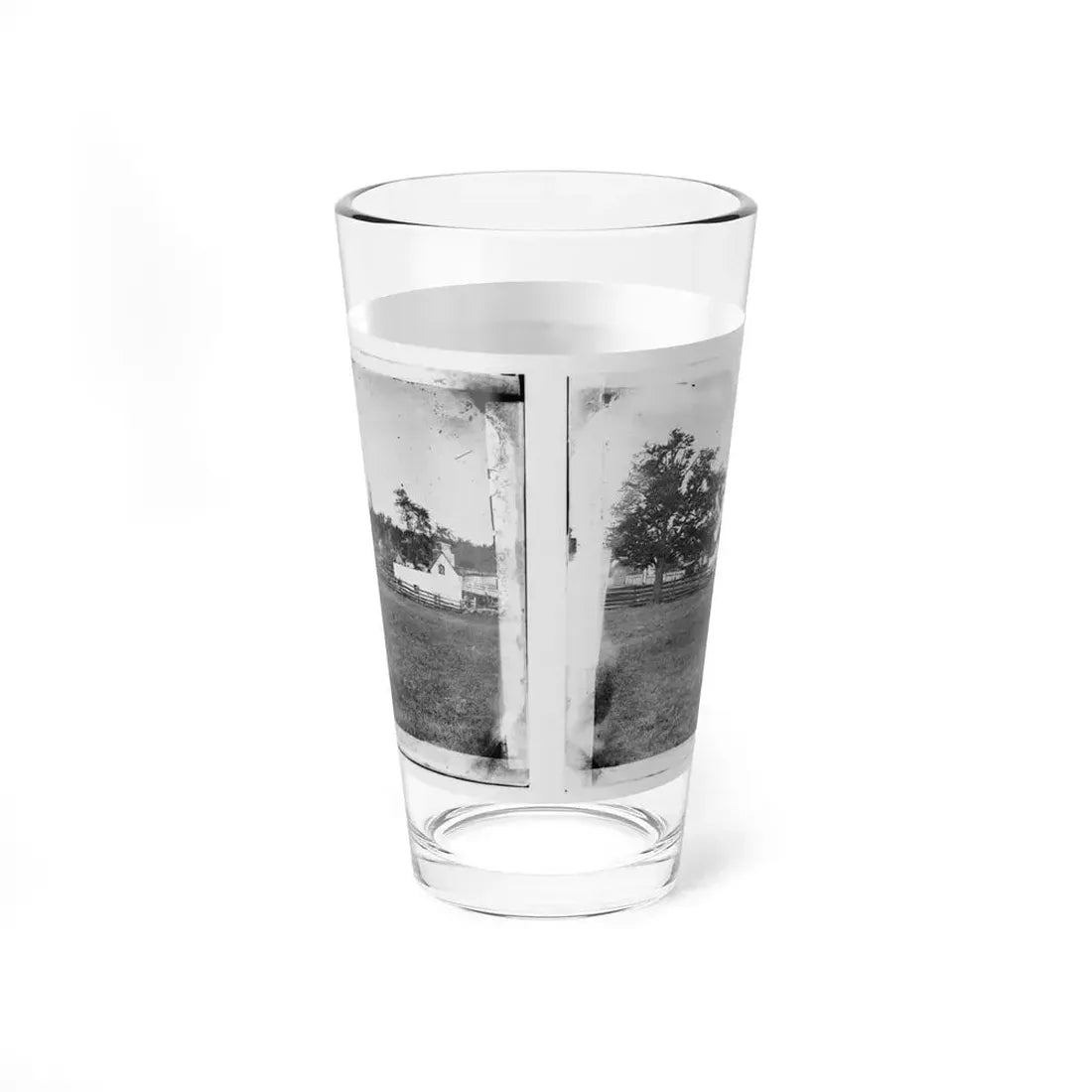 Antietam, Maryland. Ruins Of Mumma's House On The Battlefield (U.S. Civil War) Pint Glass 16oz - Go Mug Yourself
