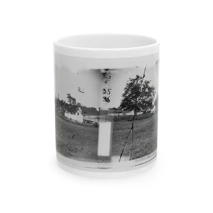 Antietam, Maryland. Ruins Of Mumma's House On The Battlefield (U.S. Civil War) White Coffee Mug 11oz - Go Mug Yourself