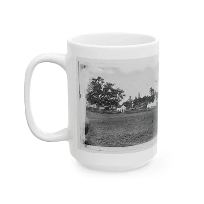 Antietam, Maryland. Ruins Of Mumma's House On The Battlefield (U.S. Civil War) White Coffee Mug - Go Mug Yourself