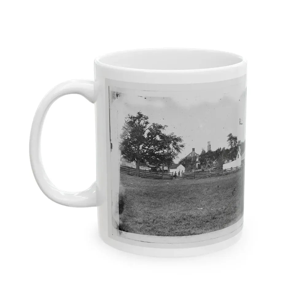 Antietam, Maryland. Ruins Of Mumma's House On The Battlefield (U.S. Civil War) White Coffee Mug - Go Mug Yourself