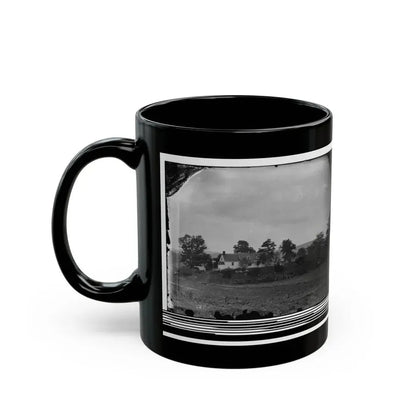 Antietam, Maryland. Rullet's House On The Battlefield (U.S. Civil War) Black Coffee Mug - Go Mug Yourself