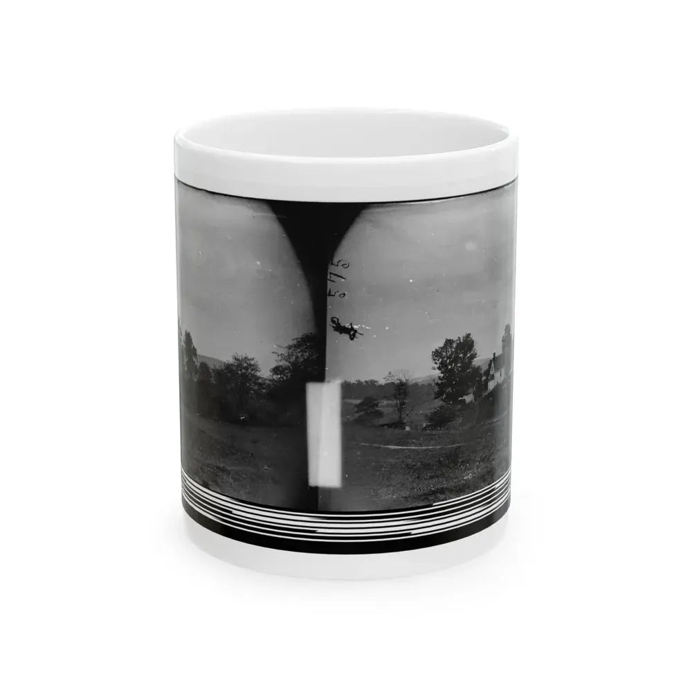 Antietam, Maryland. Rullet's House On The Battlefield (U.S. Civil War) White Coffee Mug 11oz - Go Mug Yourself