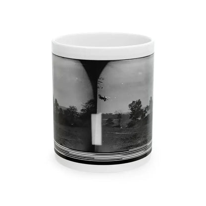 Antietam, Maryland. Rullet's House On The Battlefield (U.S. Civil War) White Coffee Mug 11oz - Go Mug Yourself