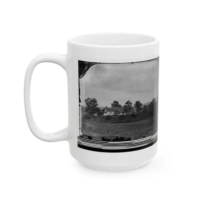 Antietam, Maryland. Rullet's House On The Battlefield (U.S. Civil War) White Coffee Mug - Go Mug Yourself