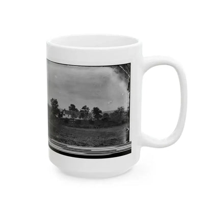 Antietam, Maryland. Rullet's House On The Battlefield (U.S. Civil War) White Coffee Mug - Go Mug Yourself