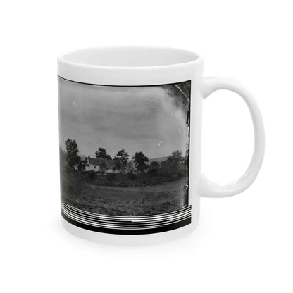 Antietam, Maryland. Rullet's House On The Battlefield (U.S. Civil War) White Coffee Mug - Go Mug Yourself