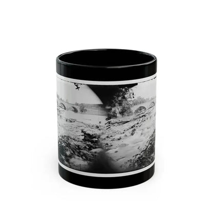 Antietam, Maryland. View Of Antietam Bridge (U.S. Civil War) Black Coffee Mug 11oz - Go Mug Yourself