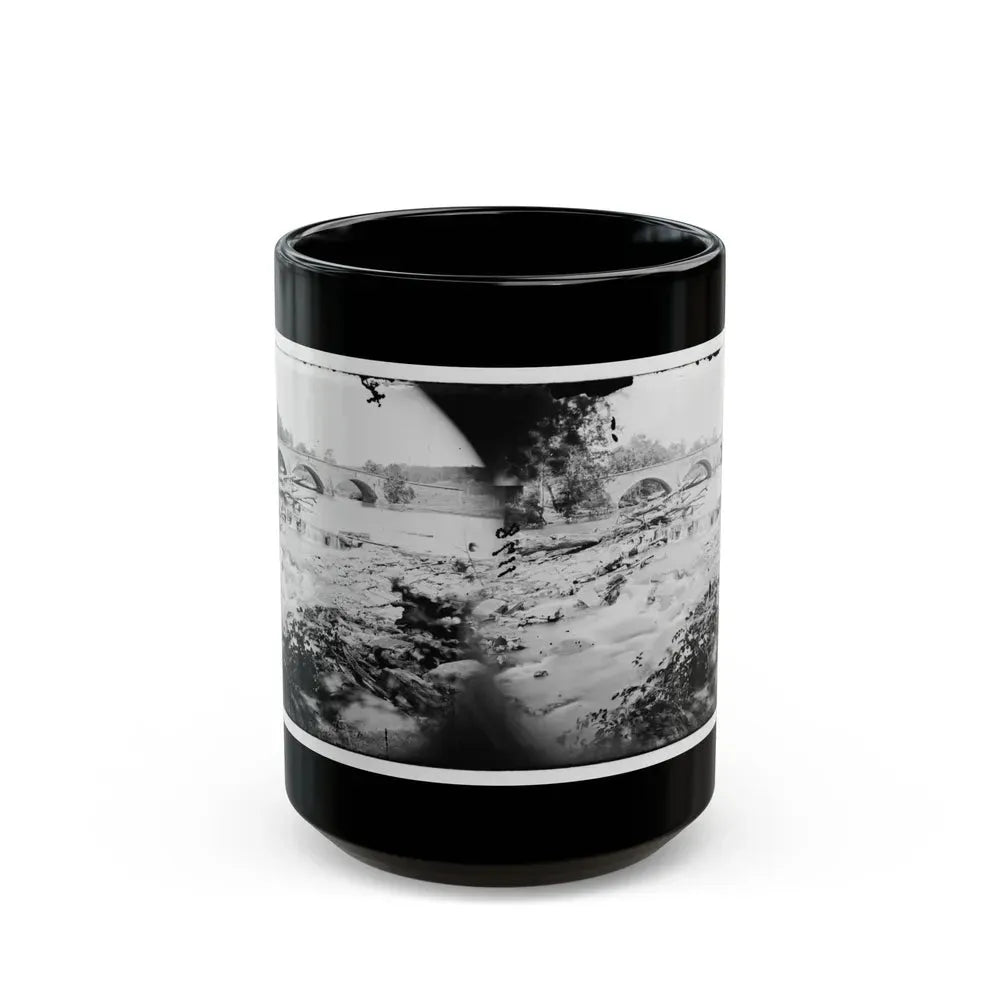 Antietam, Maryland. View Of Antietam Bridge (U.S. Civil War) Black Coffee Mug 15oz - Go Mug Yourself