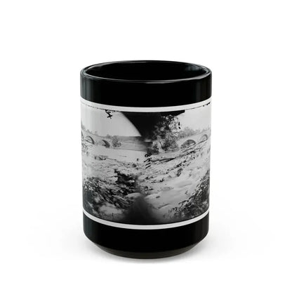 Antietam, Maryland. View Of Antietam Bridge (U.S. Civil War) Black Coffee Mug 15oz - Go Mug Yourself