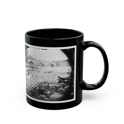 Antietam, Maryland. View Of Antietam Bridge (U.S. Civil War) Black Coffee Mug - Go Mug Yourself