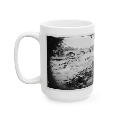 Antietam, Maryland. View Of Antietam Bridge (U.S. Civil War) White Coffee Mug - Go Mug Yourself