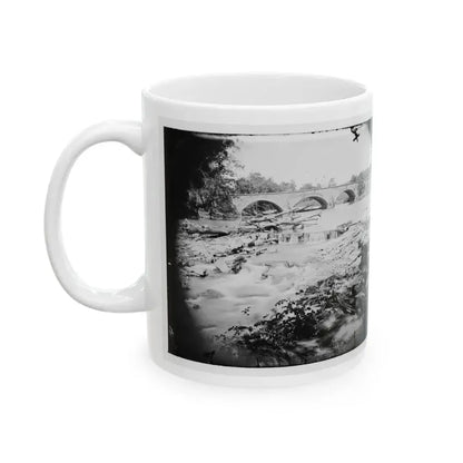 Antietam, Maryland. View Of Antietam Bridge (U.S. Civil War) White Coffee Mug - Go Mug Yourself