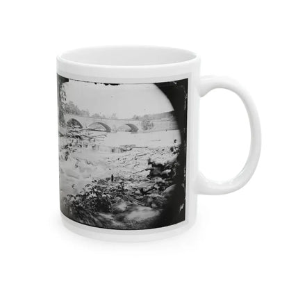 Antietam, Maryland. View Of Antietam Bridge (U.S. Civil War) White Coffee Mug - Go Mug Yourself