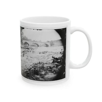 Antietam, Maryland. View Of Antietam Bridge (U.S. Civil War) White Coffee Mug - Go Mug Yourself