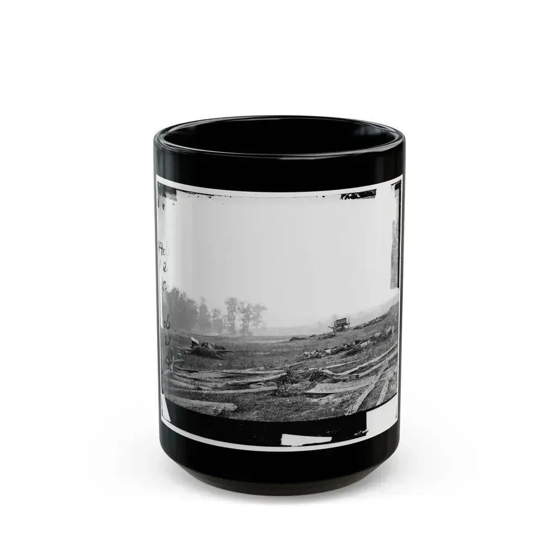 Antietam, Maryland. View Where Sumner's Corps Charged (U.S. Civil War) Black Coffee Mug 15oz - Go Mug Yourself