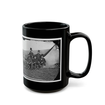 Antietam, Maryland. Allan Pinkerton And Visitors From Washington (U.S. Civil War) Black Coffee Mug-Go Mug Yourself