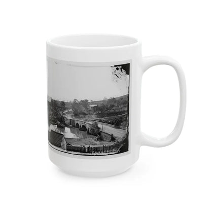 Antietam, Maryland. Antietam Bridge, Looking Across Stream (U.S. Civil War) White Coffee Mug-Go Mug Yourself