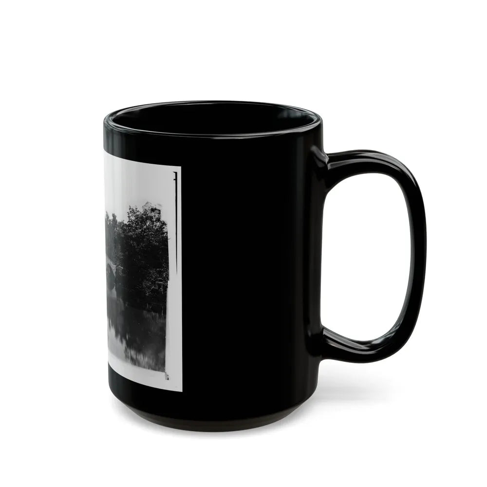 Antietam, Maryland. Antietam Bridge Looking Down Stream (U.S. Civil War) Black Coffee Mug-Go Mug Yourself