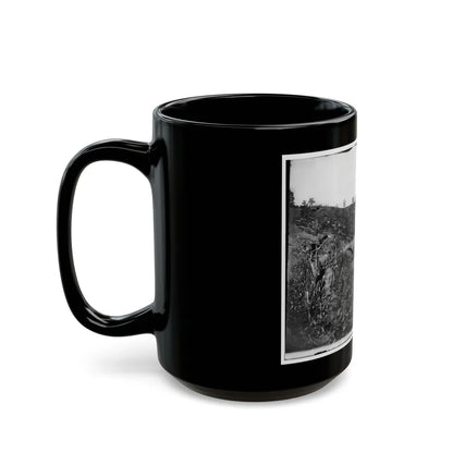 Antietam, Maryland. Antietam Bridge, Looking Down Stream (U.S. Civil War) Black Coffee Mug-Go Mug Yourself