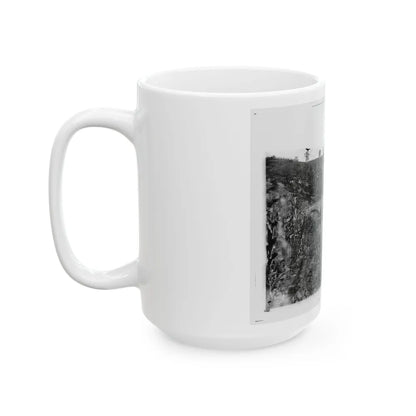 Antietam, Maryland. Antietam Bridge Looking Down Stream (U.S. Civil War) White Coffee Mug-Go Mug Yourself