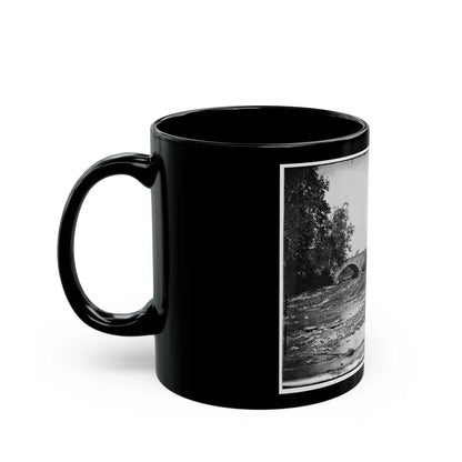 Antietam, Maryland. Antietam Bridge On Sharpsburg And Boonsboro Turnpike (U.S. Civil War) Black Coffee Mug-Go Mug Yourself