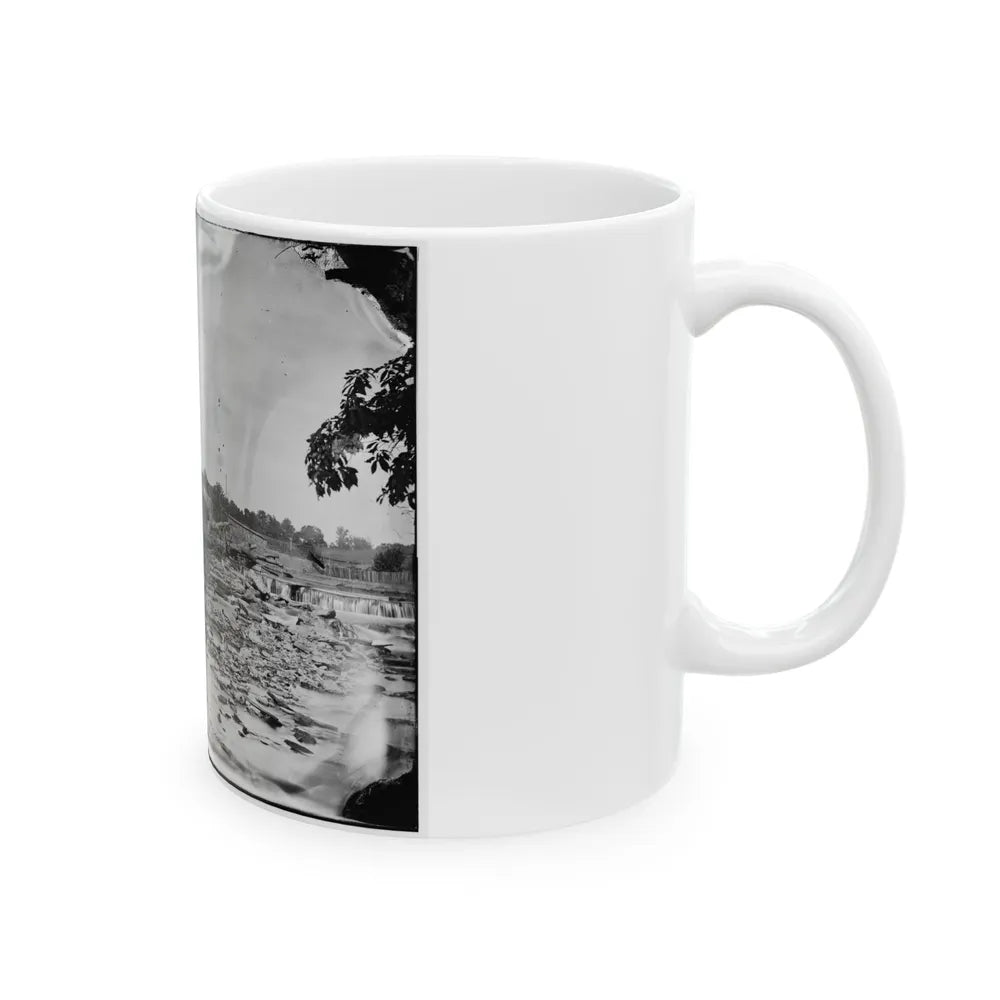 Antietam, Maryland. Antietam Bridge On Sharpsburg And Boonsboro Turnpike (U.S. Civil War) White Coffee Mug-Go Mug Yourself