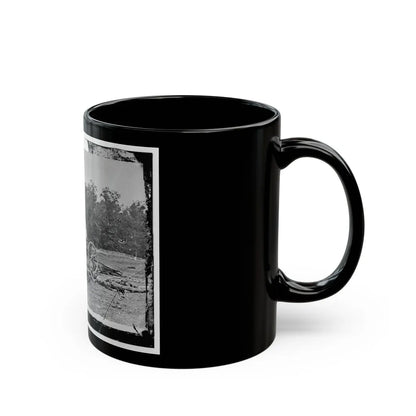 Antietam, Maryland. Bodies In Front Of The Dunker Church (U.S. Civil War) Black Coffee Mug-Go Mug Yourself