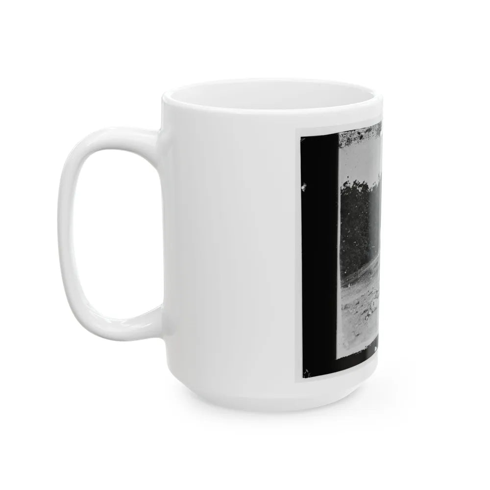 Antietam, Maryland. Bodies In Front Of The Dunker Church (U.S. Civil War) White Coffee Mug-Go Mug Yourself