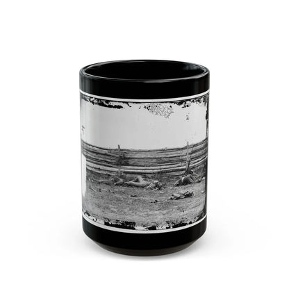 Antietam, Maryland. Bodies Of Confederate Soldiers By Fence On Hagerstown Pike (U.S. Civil War) Black Coffee Mug-15oz-Go Mug Yourself