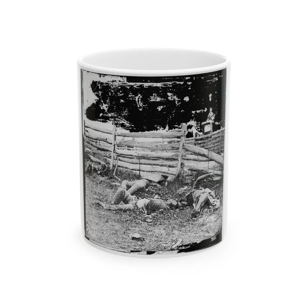 Antietam, Maryland. Bodies Of Dead, Louisiana Regiment (U.S. Civil War) White Coffee Mug-11oz-Go Mug Yourself