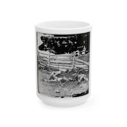 Antietam, Maryland. Bodies Of Dead, Louisiana Regiment (U.S. Civil War) White Coffee Mug-15oz-Go Mug Yourself