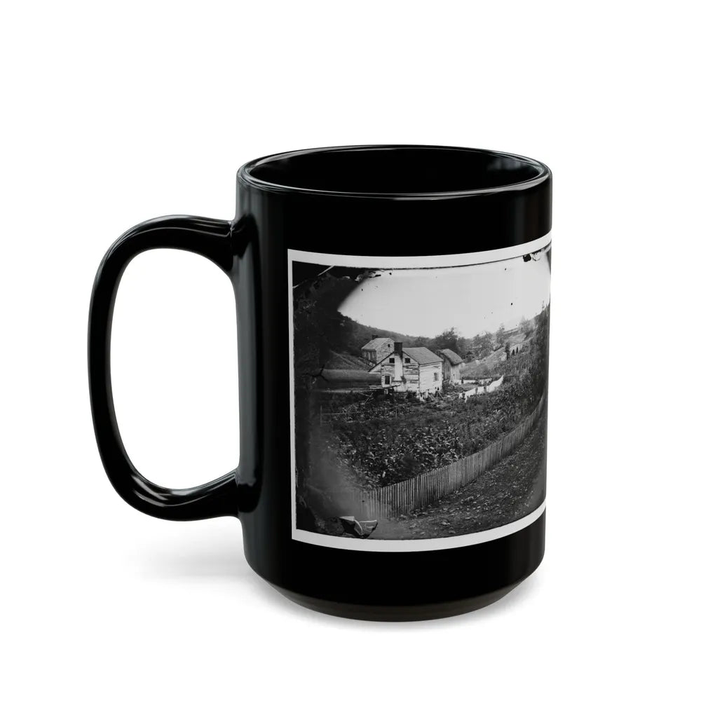 Antietam, Maryland. Bridge Across The Antietam. Northeast View (U.S. Civil War) Black Coffee Mug-Go Mug Yourself