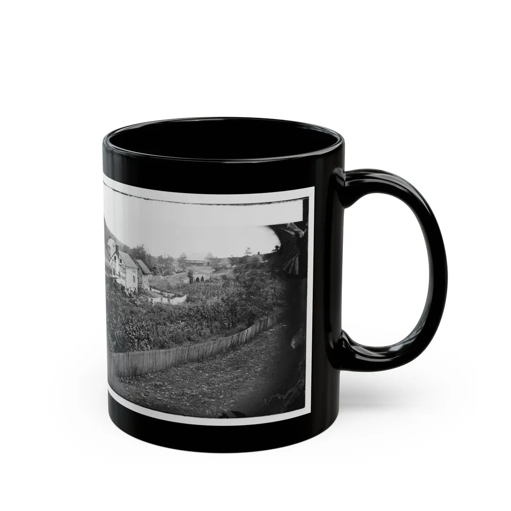 Antietam, Maryland. Bridge Across The Antietam. Northeast View (U.S. Civil War) Black Coffee Mug-Go Mug Yourself