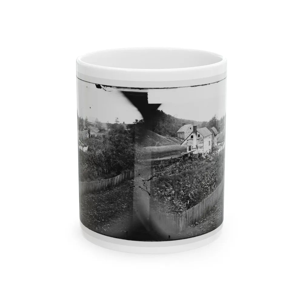 Antietam, Maryland. Bridge Across The Antietam. Northeast View (U.S. Civil War) White Coffee Mug-11oz-Go Mug Yourself