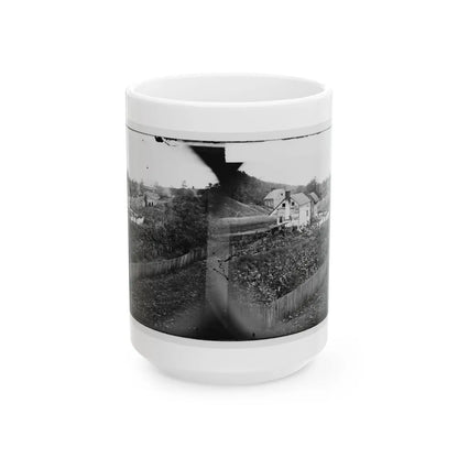 Antietam, Maryland. Bridge Across The Antietam. Northeast View (U.S. Civil War) White Coffee Mug-15oz-Go Mug Yourself