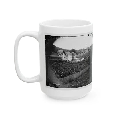 Antietam, Maryland. Bridge Across The Antietam. Northeast View (U.S. Civil War) White Coffee Mug-Go Mug Yourself